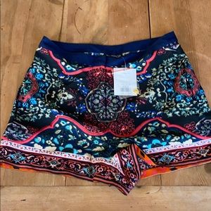 Top shop print shorts